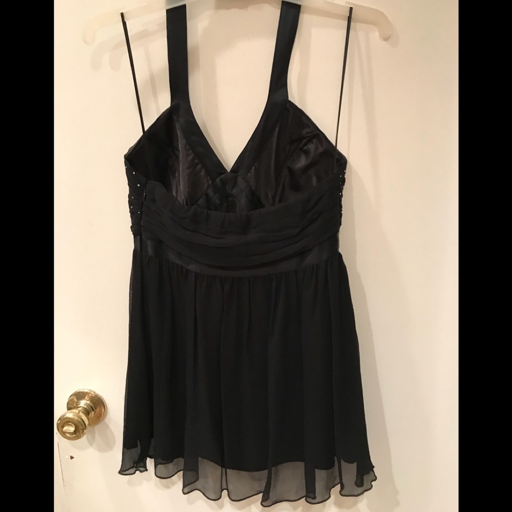 Express black sparkle halter top - Picture 2 of 6